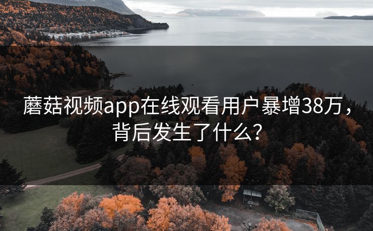 蘑菇视频app在线观看用户暴增38万，背后发生了什么？