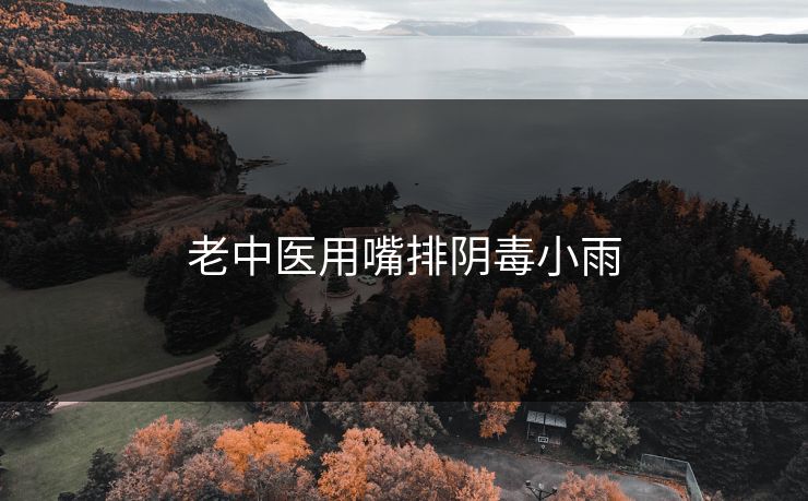老中医用嘴排阴毒小雨
